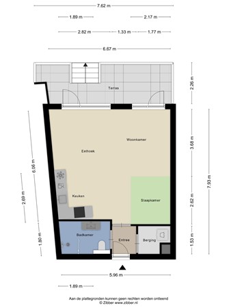 Floorplan - Mary van der Sluisstraat 428, 1095 ME Amsterdam